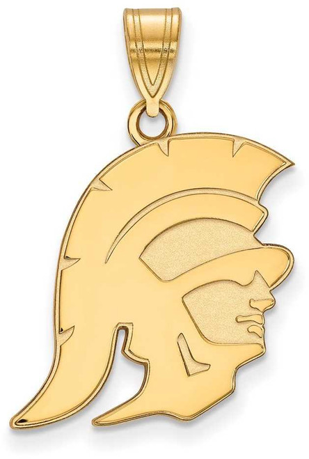 Image of 10K Yellow Gold University of Southern California Large Pendant LogoArt 1Y024USC