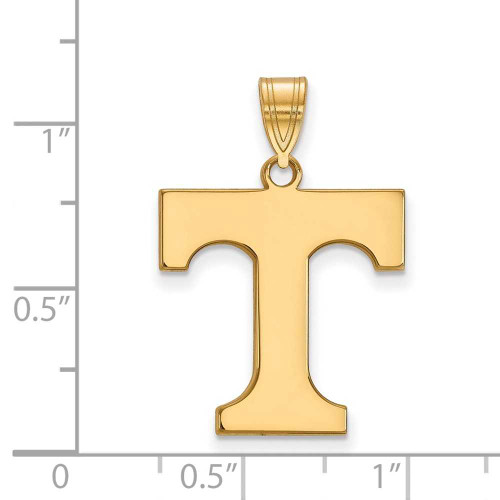 Image of 10K Yellow Gold University of Tennessee Large Pendant by LogoArt (1Y004UTN)