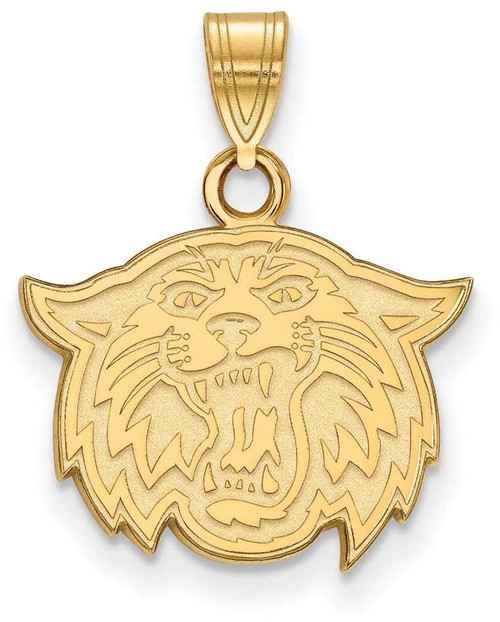 Image of 10K Yellow Gold Villanova University Small Pendant by LogoArt (1Y032VIL)