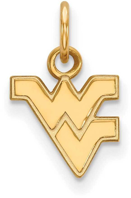 Image of 10K Yellow Gold West Virginia University X-Small Pendant by LogoArt