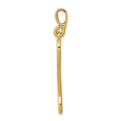Image of 10K Yellow Gold Wrench Charm
