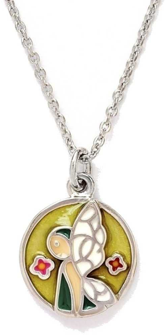 14 inch + 1 inch Chrysalis Fairy Expandable Childrens White Necklace - CLEARANCE