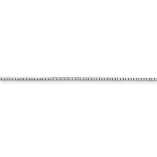Image of 14" Sterling Silver 1.1mm Box Chain Necklace