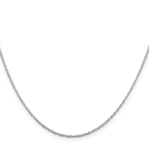 Image of 14" Sterling Silver 1.25mm Loose Rope Chain Necklace