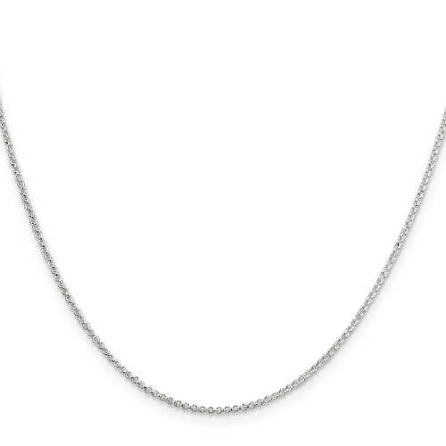 Image of 14" Sterling Silver 1.4mm Rolo Chain Necklace