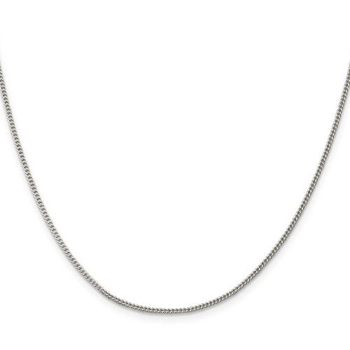 Image of 14" Sterling Silver 1.5mm Curb Chain Necklace