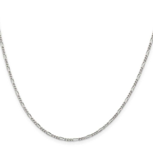 Image of 14" Sterling Silver 1.75mm Figaro Chain Necklace