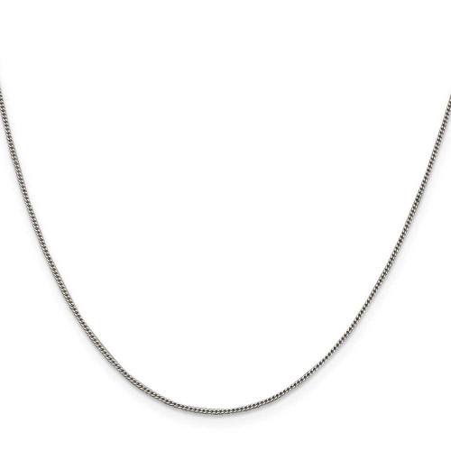 Image of 14" Sterling Silver 1mm Curb Chain Necklace