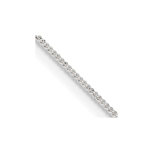 Image of 14" Sterling Silver 1mm Curb Chain Necklace