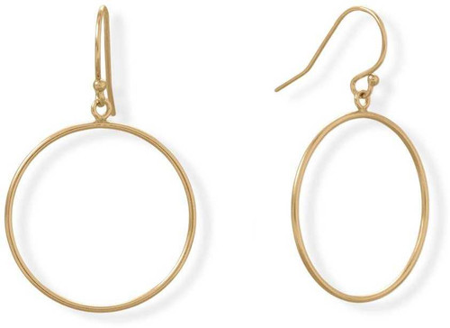 Image of 14/20 Gold-filled 25mm Circle Earrings