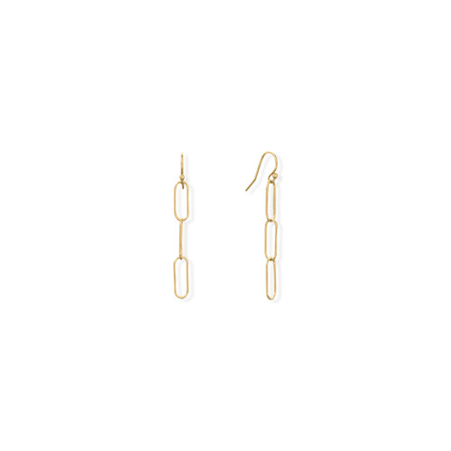 Image of 14/20 Gold-filled Paperclip French Wire Earrings