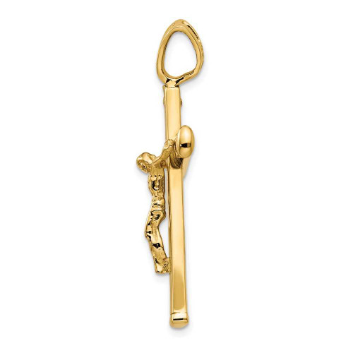 Image of 14K Polished Crucifix Pendant LF869