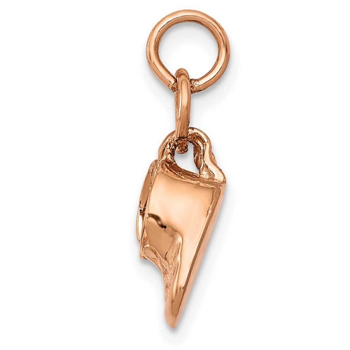 Image of 14K Rose Gold Baby Shoes Charm