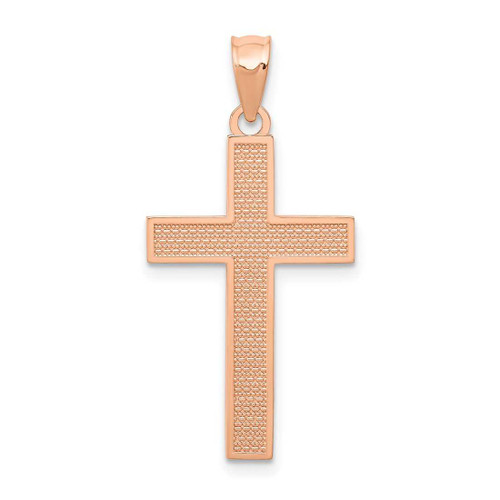 Image of 14K Rose Gold Cross Pendant K4977