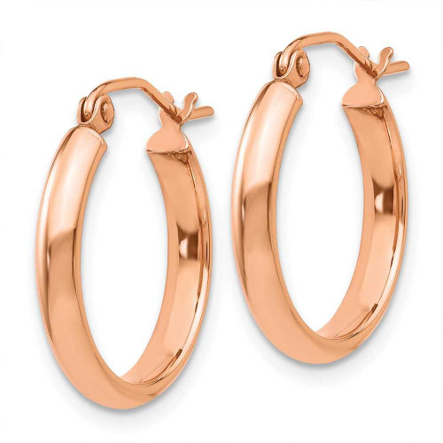 Image of 18mm 14k Rose Gold Hoop Earrings TF569