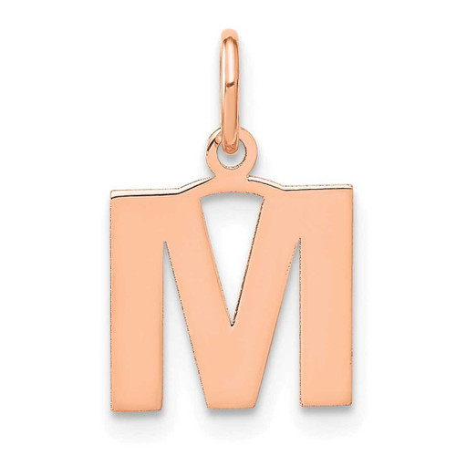 Image of 14K Rose Gold Letter M Initial Charm XNA1337R/M