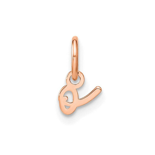 Image of 14K Rose Gold Lower case Letter O Initial Charm XNA1306R/O