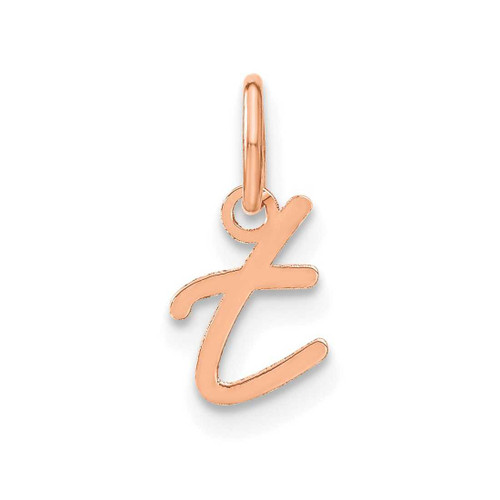Image of 14K Rose Gold Lower case Letter T Initial Charm XNA1306R/T