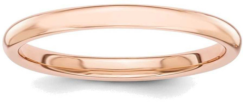Image of 14K Rose Gold Polished 2mm Band Ring