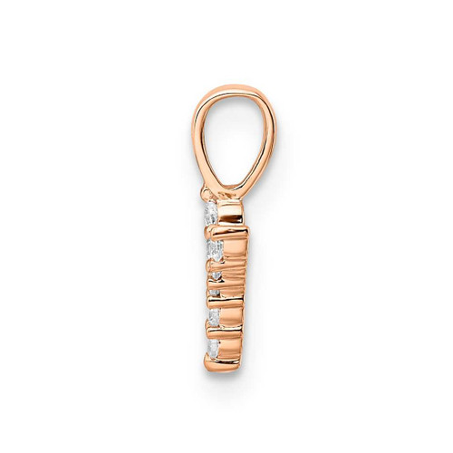 Image of 14K Rose Gold Small Initial Y Diamond Pendant