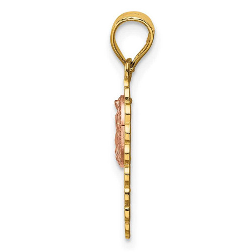 Image of 14k Two-tone Gold 15 Guadalupe Pendant