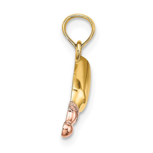 Image of 14k Two-tone Gold Baby Bottle Pendant