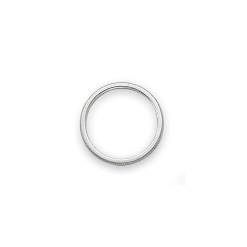 Image of 14K White Gold 1.5mm Milgrain Band Ring