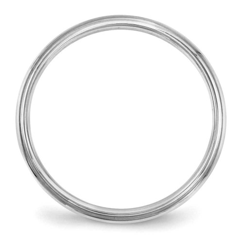 Image of 14K White Gold 2.5mm Half Round with Edge Band Ring