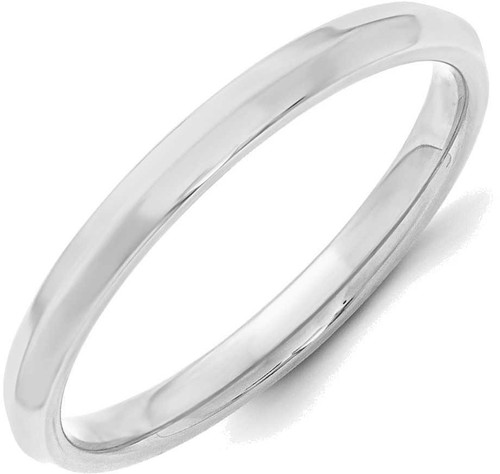 Image of 14K White Gold 2.5mm Knife Edge Comfort Fit Band Ring