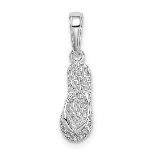 Image of 14k White Gold 3-D Hawaii Flip-Flop Pendant