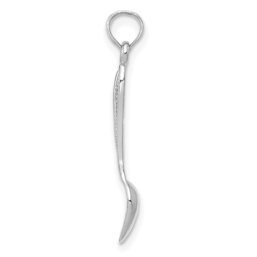 Image of 14K White Gold 3-D Table Spoon Pendant