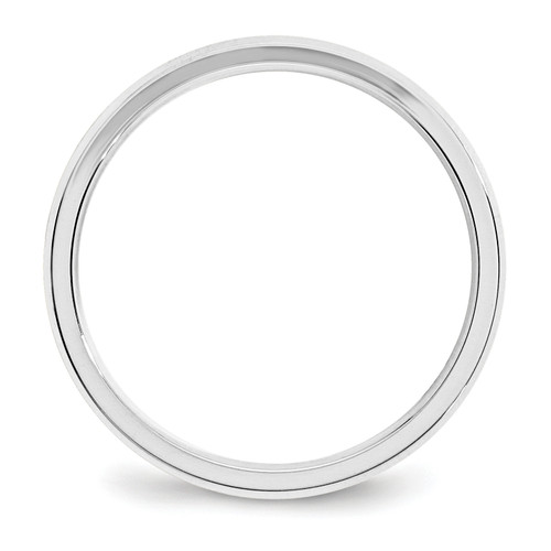 Image of 14K White Gold 3mm Bevel Edge Comfort Fit Band Ring