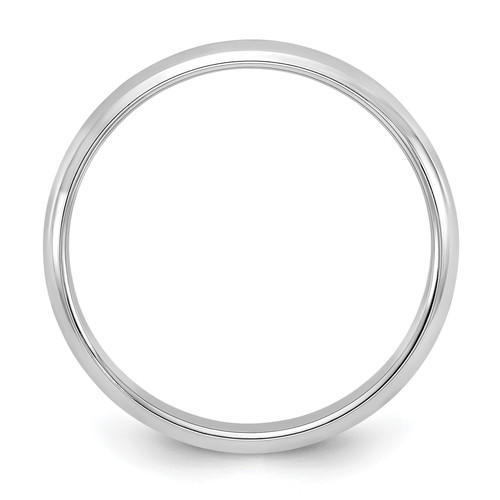 Image of 14K White Gold 3mm Half-Round Band Ring