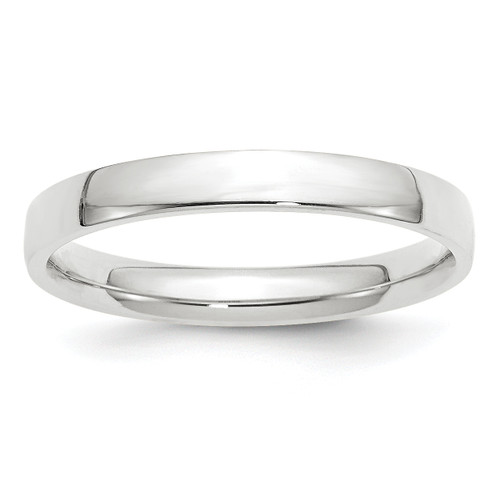 Image of 14K White Gold 3mm Lightweight Comfort Fit Band Ring