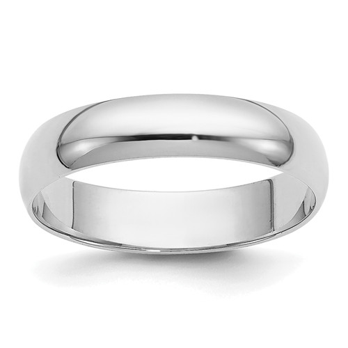 Image of 14K White Gold 4mm Half-Round Band Ring