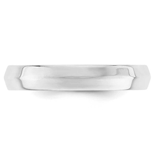 Image of 14K White Gold 4mm Knife Edge Comfort Fit Band Ring