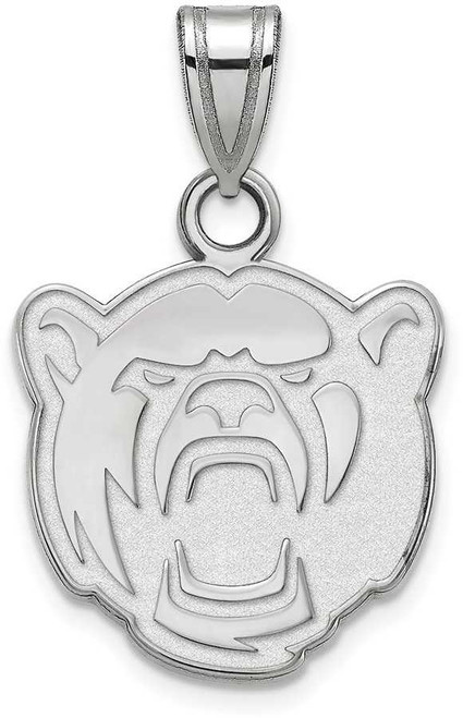 Image of 14K White Gold Baylor University Small Pendant by LogoArt (4W023BU)