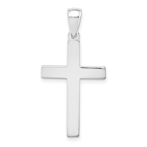 Image of 14k White Gold Cross Pendant D3495W