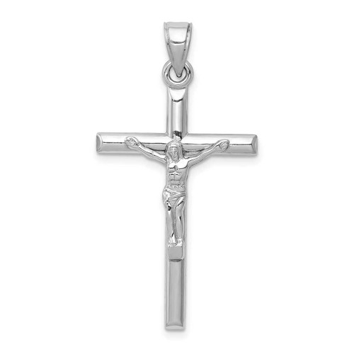 Image of 14K White Gold Crucifix Pendant D3229