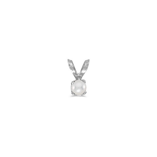 Image of 14k White Gold Cultured Freshwater Pearl Pendant (Chain NOT included) (CM-P1418XW-06)