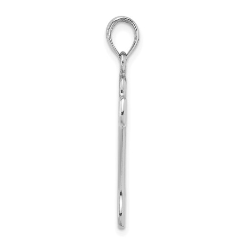 Image of 14K White Gold Cut-Out & Polished Dog Bone Pendant