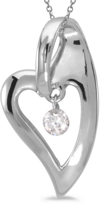 Image of 14K White Gold Diamond Dashing Diamonds Pendant (Chain NOT included) (CM-P8831W)