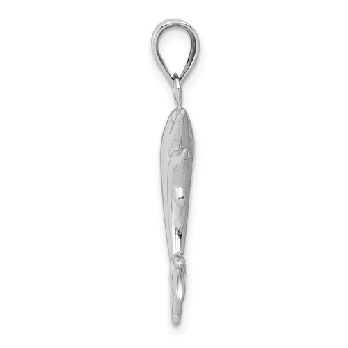 Image of 14K White Gold Dolphin Pair Pendant