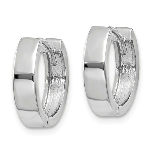 Image of 10mm 14K White Gold Hinged Hoop Earrings TM623