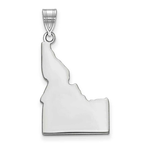 Image of 14K White Gold Idaho State Pendant