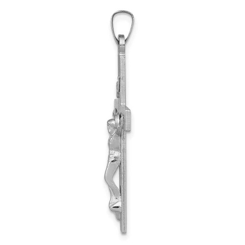 Image of 14K White Gold Inri Crucifix Pendant XR503