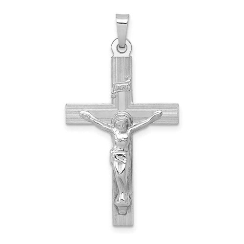 Image of 14K White Gold Inri Crucifix Pendant XR503