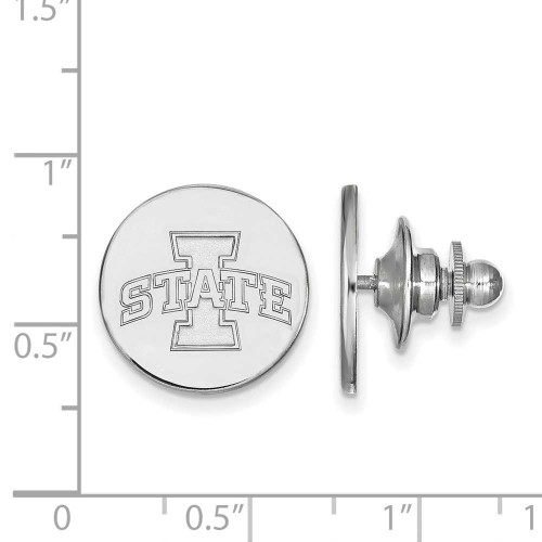 Image of 14K White Gold Iowa State University Lapel Pin by LogoArt