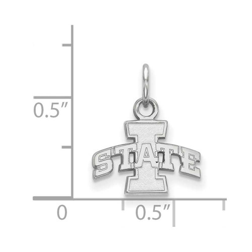 Image of 14K White Gold Iowa State University X-Small Pendant by LogoArt