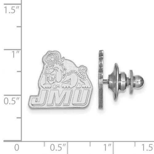 Image of 14K White Gold James Madison University Lapel Pin by LogoArt